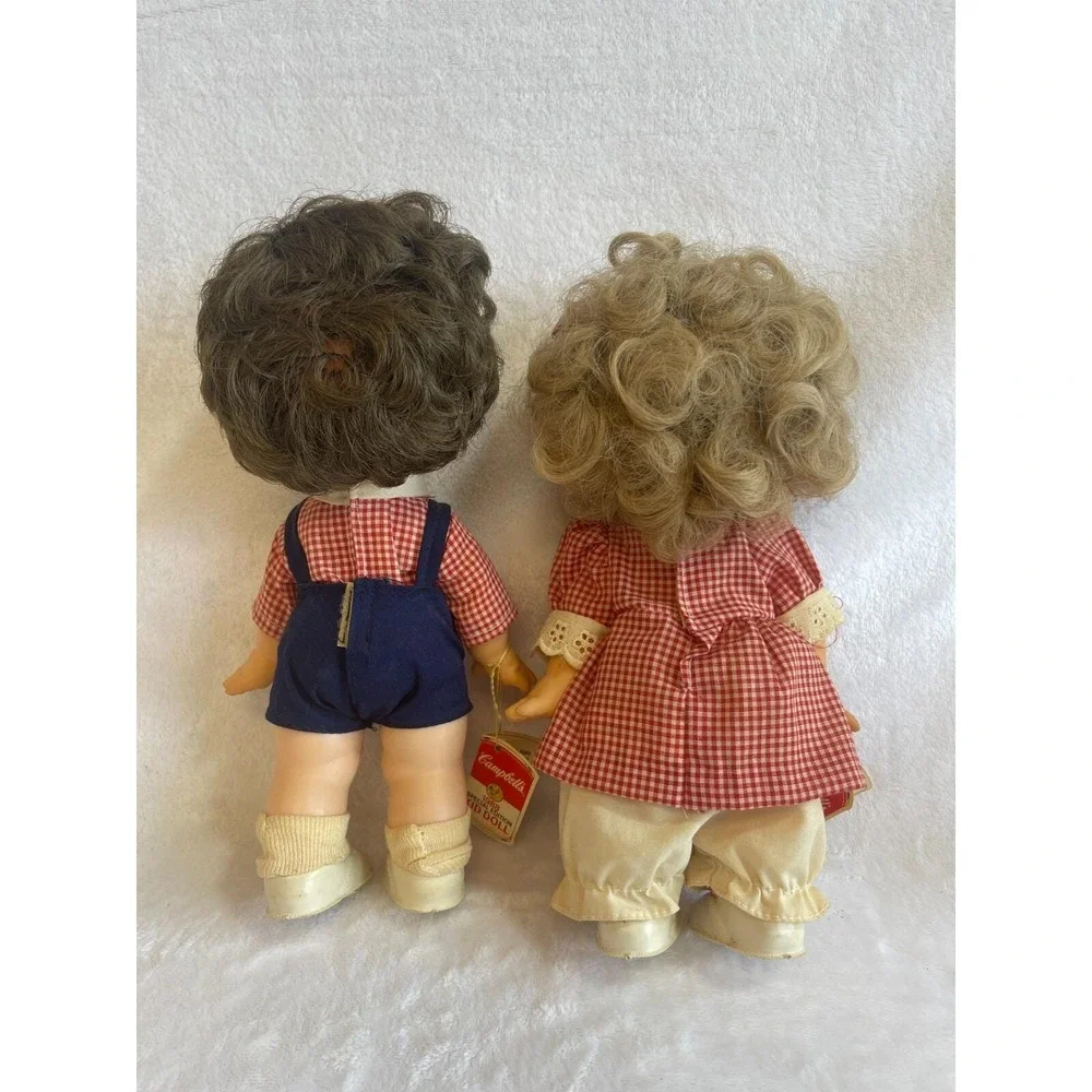 Vintage Campbell's‎ Soup Kids Dolls Boy & Girl Set Special Edition Vinyl 1988